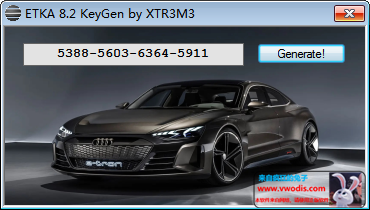 大众/奥迪/斯柯达/西雅特备件查询 ETKA8.2最新版本