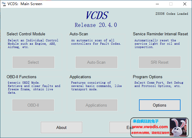 5053 vcds v20.4带加载程序--大众,奥迪,斯柯达刷隐藏