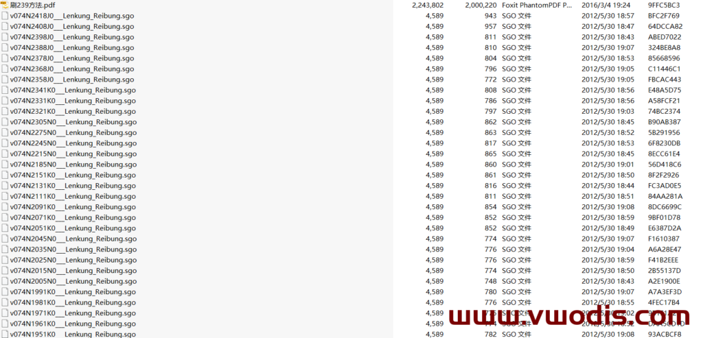 大众斯柯达PQ平台方向机固件与曲线