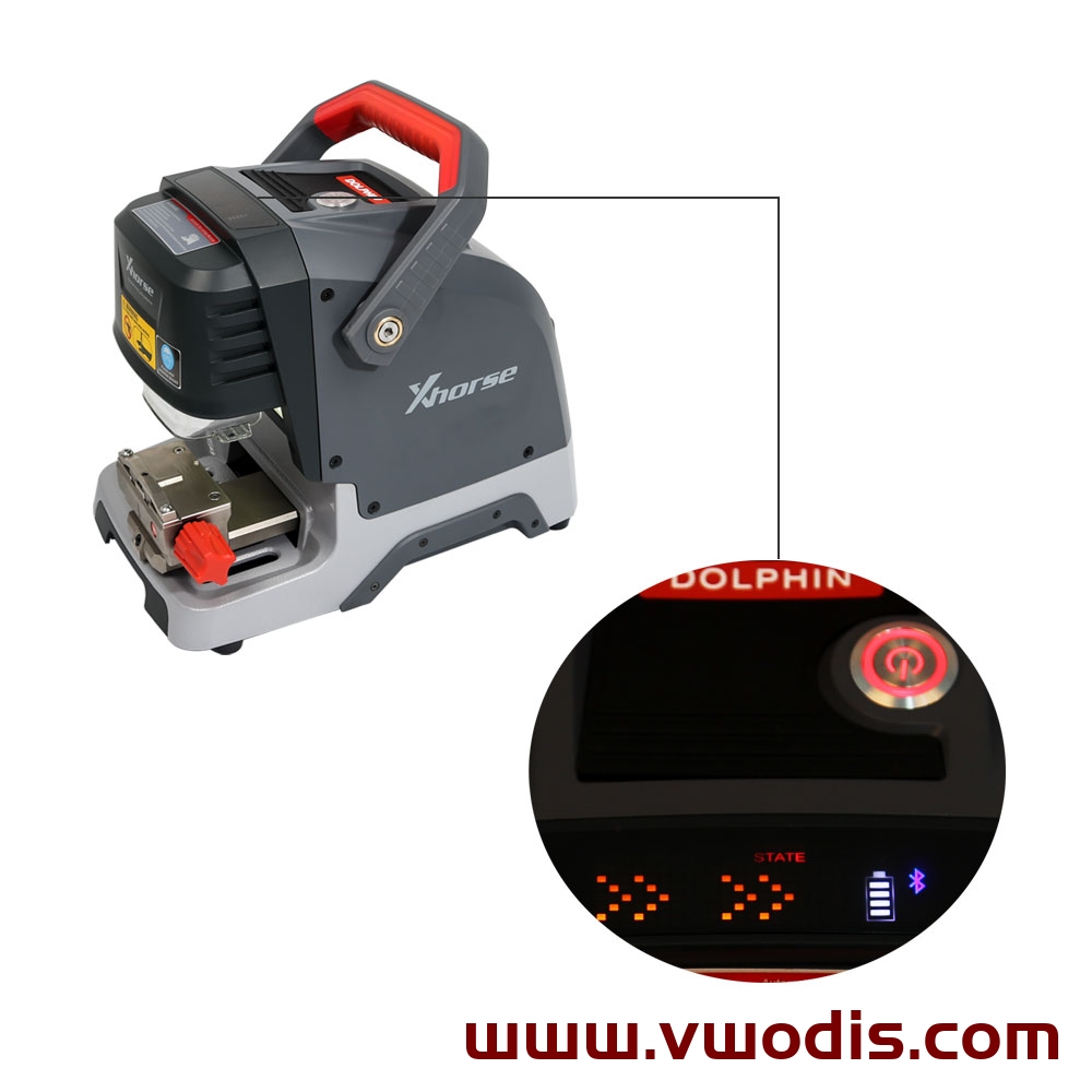 Xhorse Dolphin XP005 Key Cutting Machine V1.4.2 Works on Phone Application Via Bluetooth