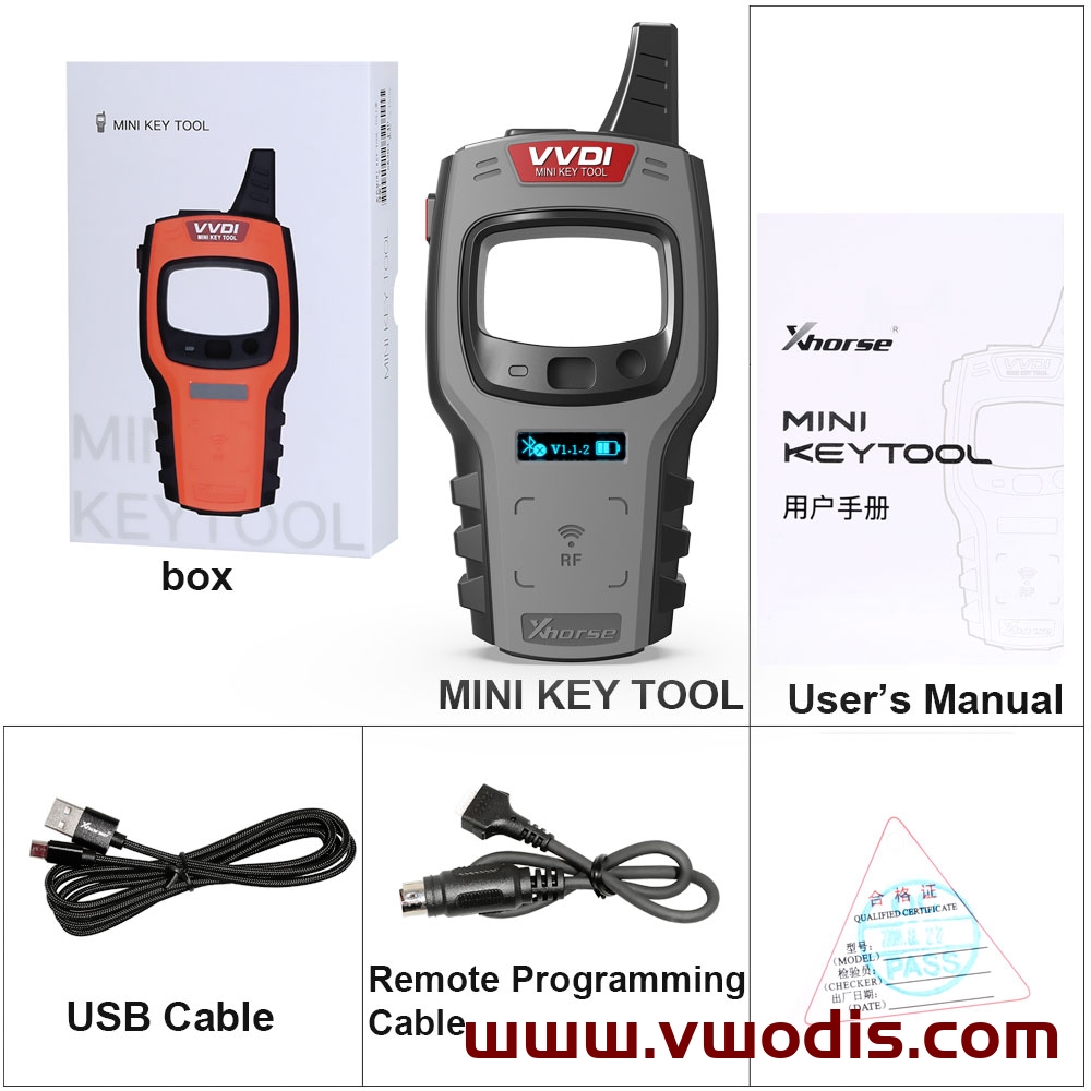 Global Version Xhorse VVDI Mini Key Tool Remote Key Programmer With Free 96bit 48-Clone Function Replace of VVDI Key Tool