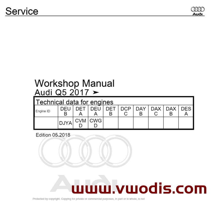 【维修】Audi Q5 2017 Manual + Wiring