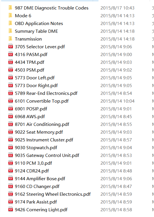 【Repair】Porsche 987 Boxster-Cayman Diagnostic Information