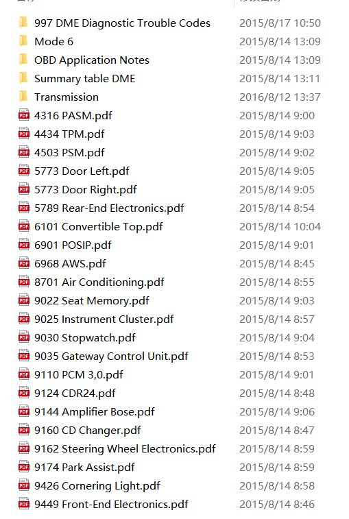 【Repair】Porsche 997 911 Diagnostic Information