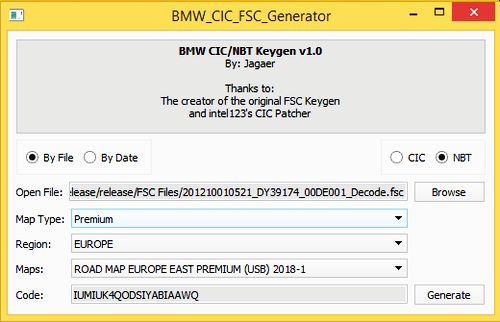 【Software】BMW【vwodis】BMW CIC FCS Generator+BMW-FSC-NBT
