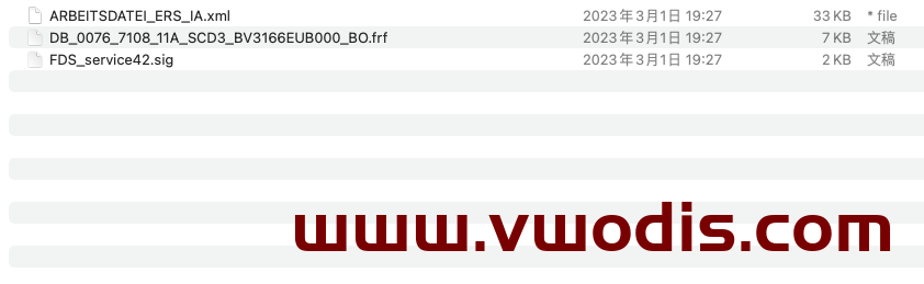 【Dataset】Volkswagen【vwodis】Volkswagen FAW SVW ID3 ID4  ID6 Reverse Radar 1EA919294D Parameters