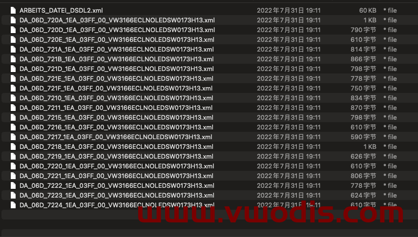 【Dataset】Volkswagen【vwodis】Volkswagen FAW SVW ID3 ID4  ID6 Electric Tailgate Module 1EA937089H Parameters