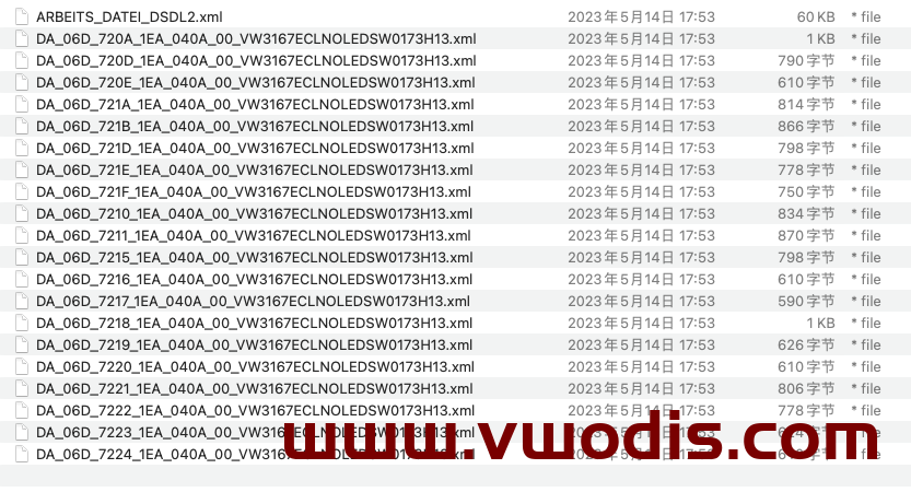 【Dataset】Volkswagen【vwodis】Volkswagen FAW SVW ID6 Electric Tailgate Module 1EA959107A Parameters