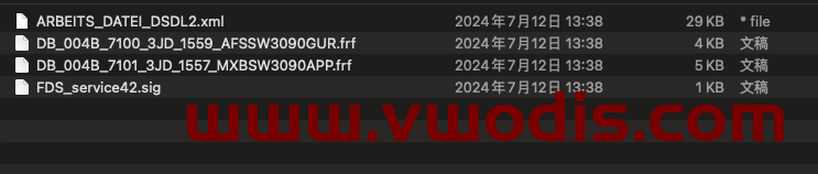 【Dataset】Volkswagen【vwodis】Volkswagen FVW Magotan B9 Gateway 5QS907338B Parameters