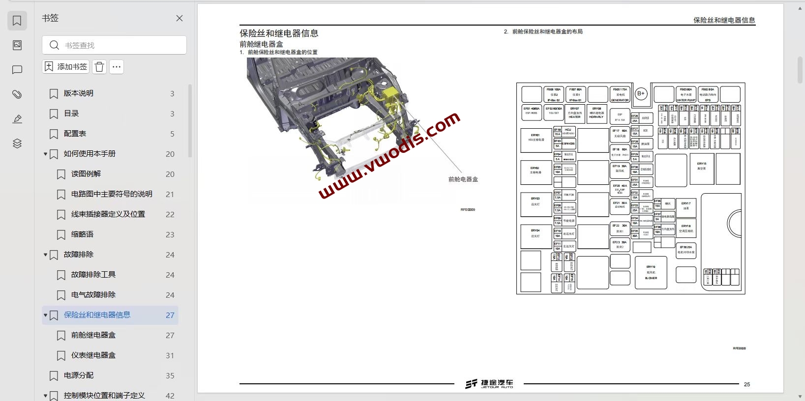 【Repair Manual + Circuit Diagram】Jetour【vwodis】Jetour Shanhai T2 2024 Plug-In Hybrid Repair Manual + Circuit Diagram