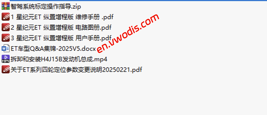 【Repair】EXEED【vwodis】EXLANTIX ET 2024-2025 Circuit Diagram + Repair Manual