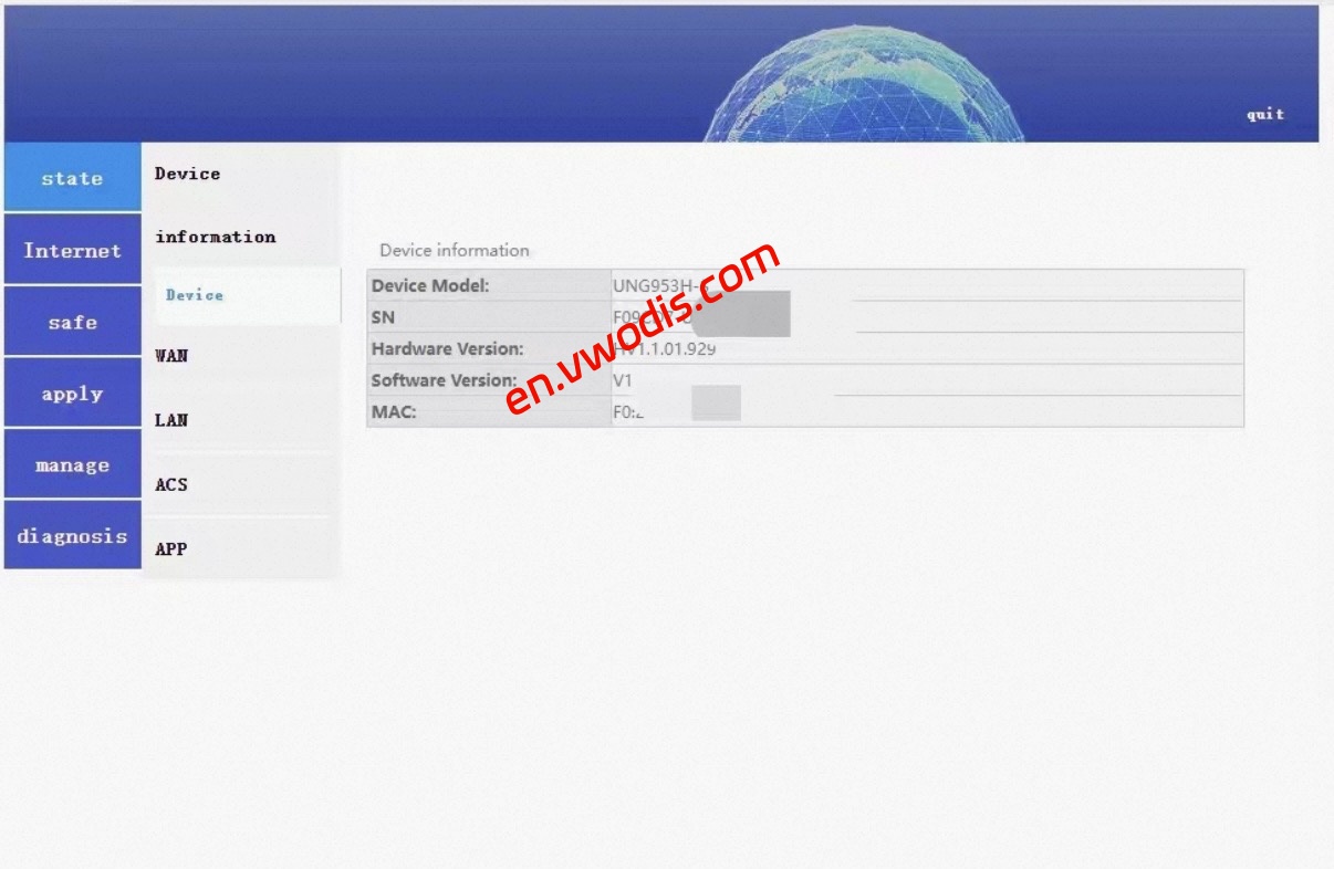 【Firmware】UNG Optical Modem UNG953H-S EN Language Firmware