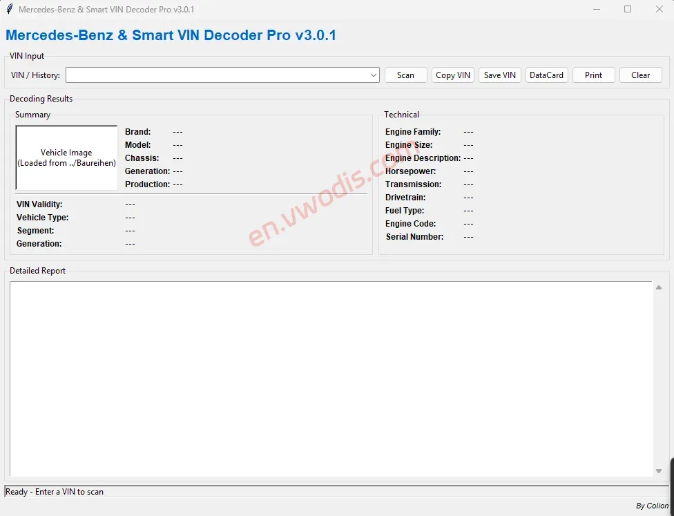 【Software】Mercedes Benz & Smart VIN Decoder Pro-3.01