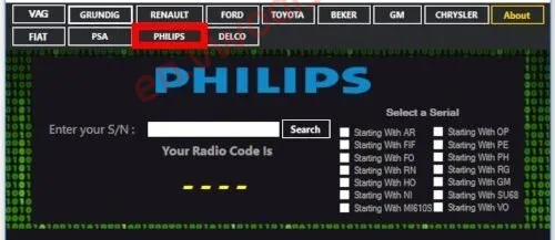 【Software】Radio code generator 2024 VAG, Renault Dacia, Ford, Toyota