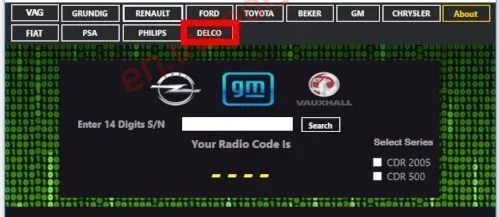 【Software】Radio code generator 2024 VAG, Renault Dacia, Ford, Toyota