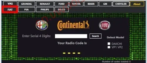 【Software】Radio code generator 2024 VAG, Renault Dacia, Ford, Toyota