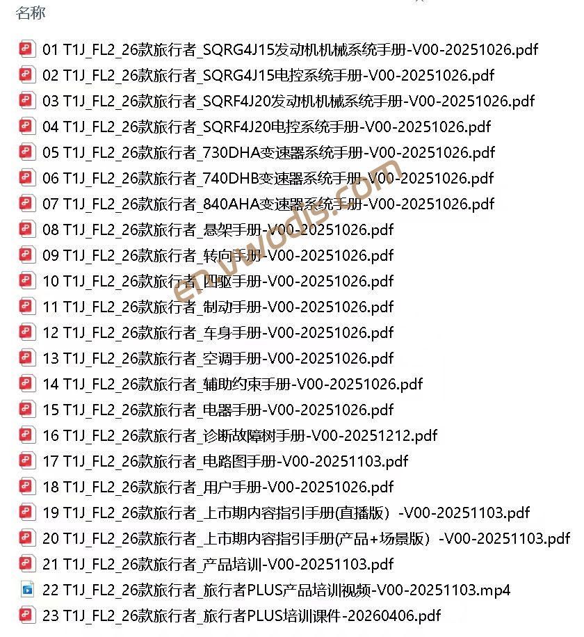 【Repair】Chery Jetour Traveler 2026 Repair Manual + Wiring Diagrams + Owner's Manual