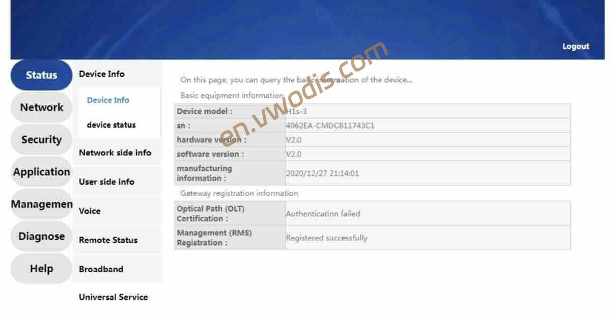 【Firmware】H1S-3 XPON ONU English Firmware