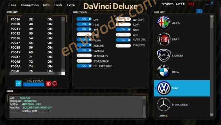 【Software】Davinci Deluxe Edition 2025 1.0.37 Token Full—A Tool for Modifying Automotive ECU Calibration Files